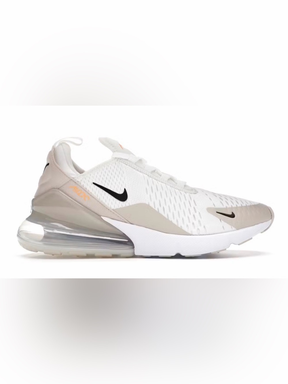Nike Air Max 270 women’s tennis shoes in 
Desert Sand Peach Cream